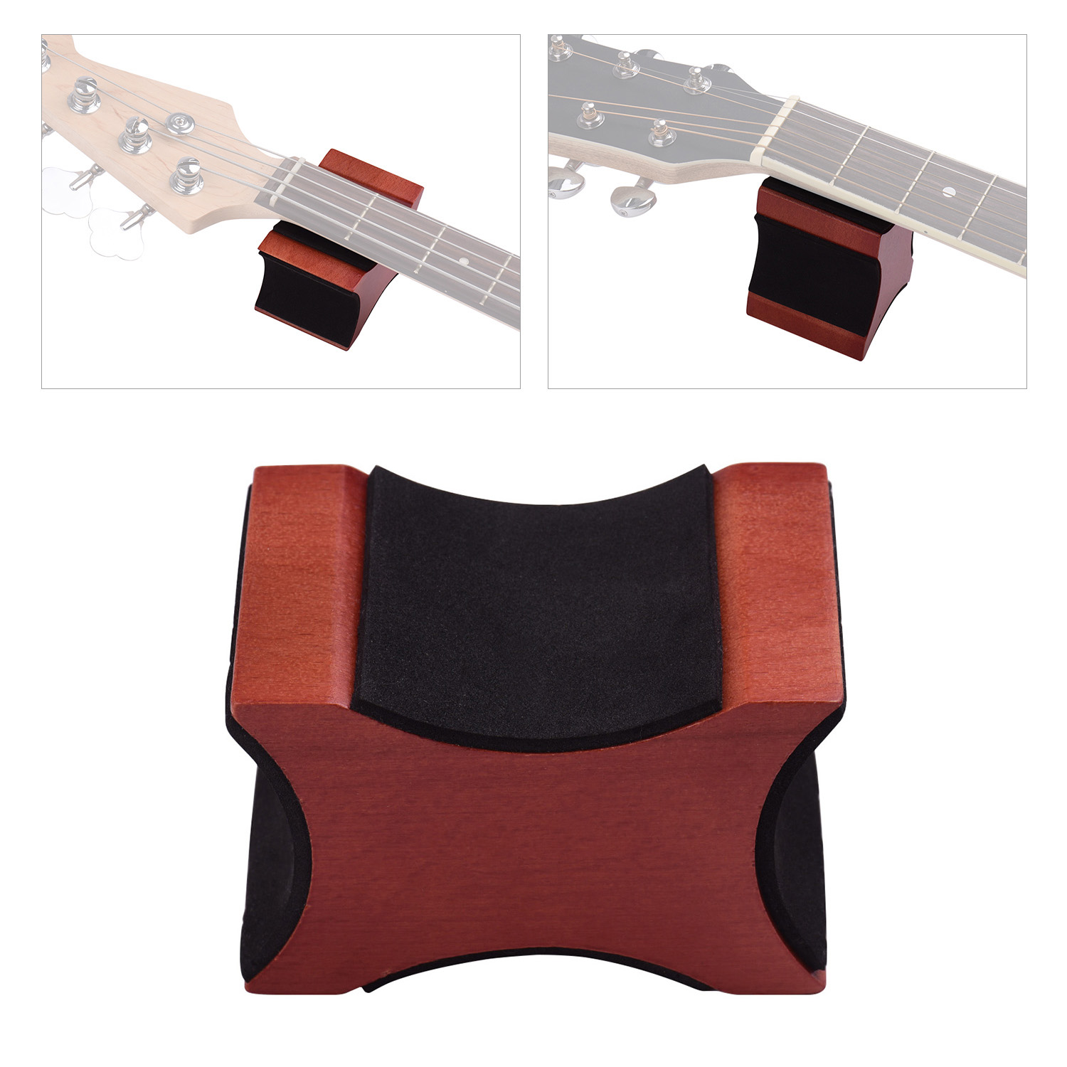 Musical Instrument Mandolin - Guitar Neck Rest Support Pillow Mahogany