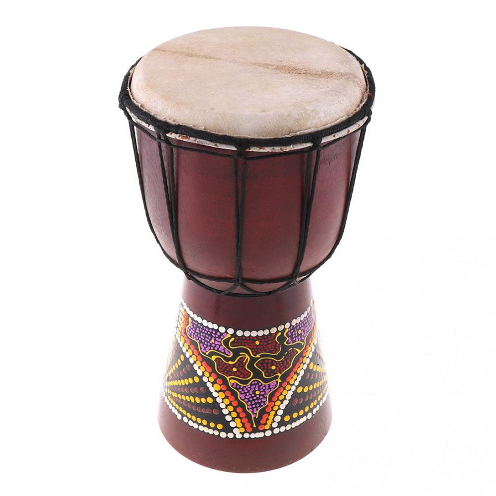 Musical Instrument Djembe - 6 inch African Djembe Drum Hand-Carved