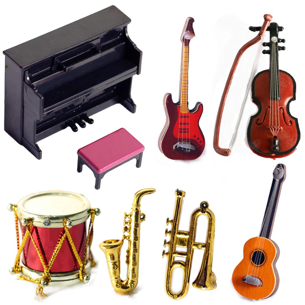 Musical Instrument Oboe - Miniature Doll Musical Instruments 1/12 Scale