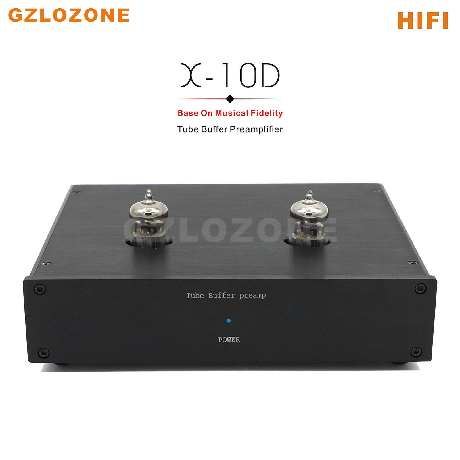 Musical Instrument Tuba - Black/Silver HIFI Finished Tube Buffer Preamplifier
