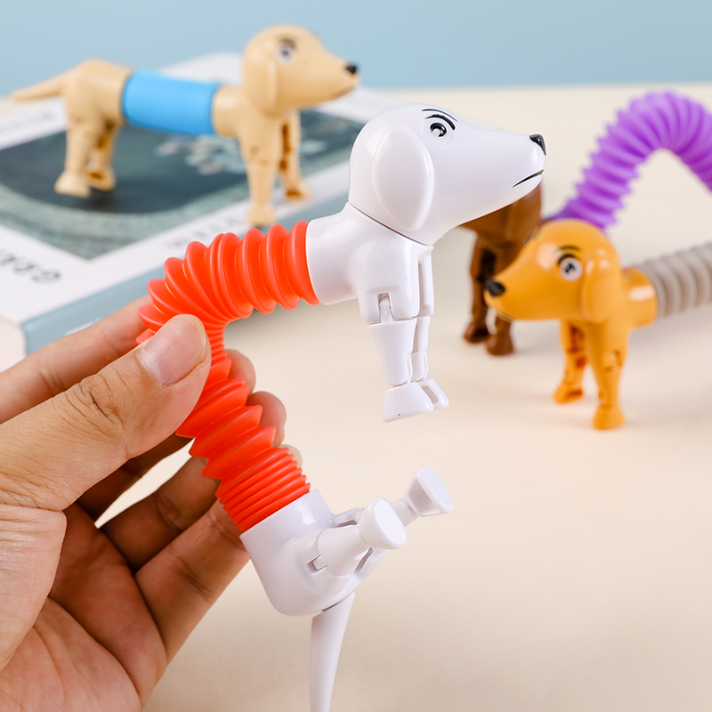 Musical Instrument Tuba - Novelty Spring Dog Pop Tubes Sensory