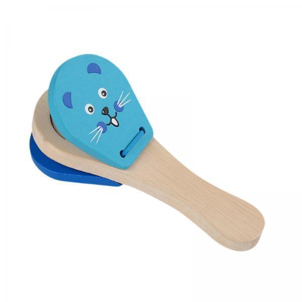 Musical Instrument Clapper - Wooden Castanets Clapper Kids Percussion Instrument