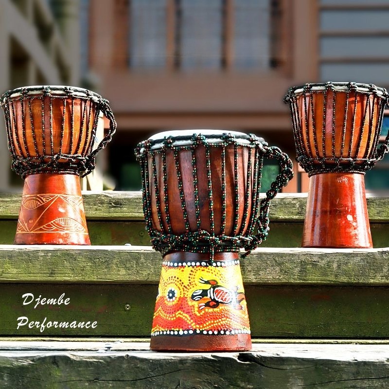Musical Instrument Djembe - Children Beginner Small African Drum Solid