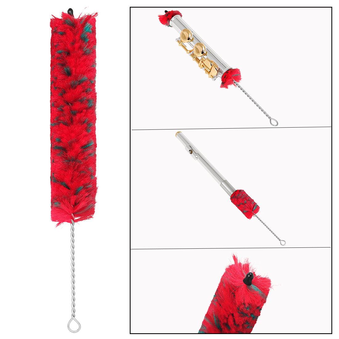 Musical Instrument Piccolo - Saxophone/Clarinet/Flute /Piccolo Cleaning Brush Clean The