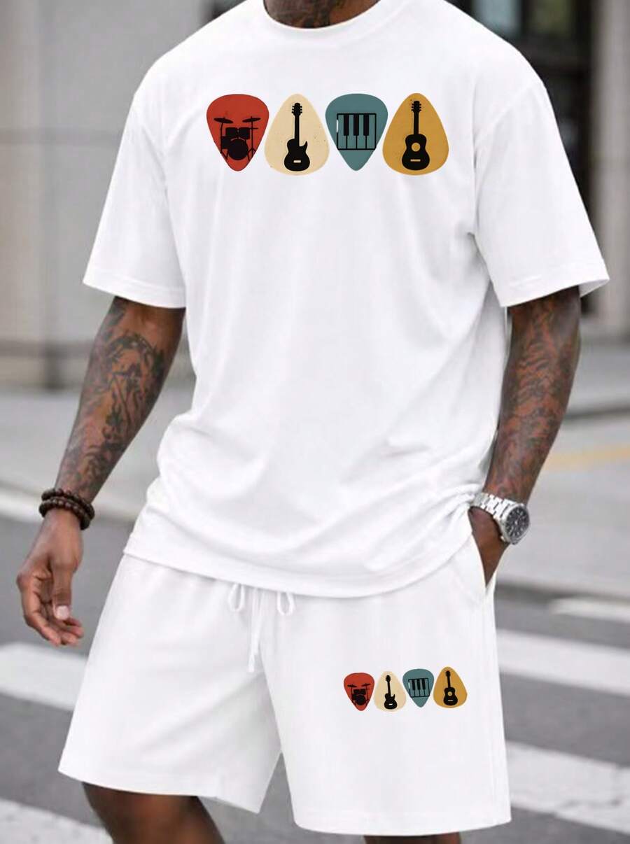 Musical Instrument Of - Men S 2 Piece Oversized T-Shirt