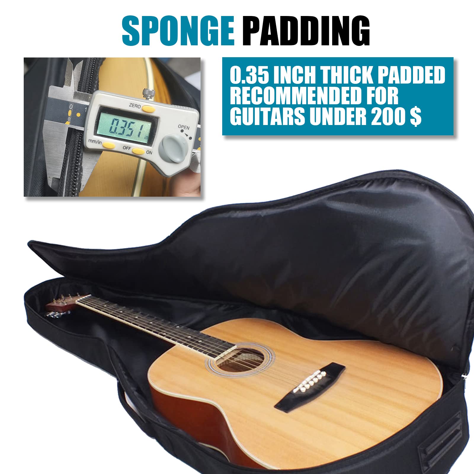 Acoustic Guitar Gig Bag 41 Inc - Musical Instrument Band review and price
