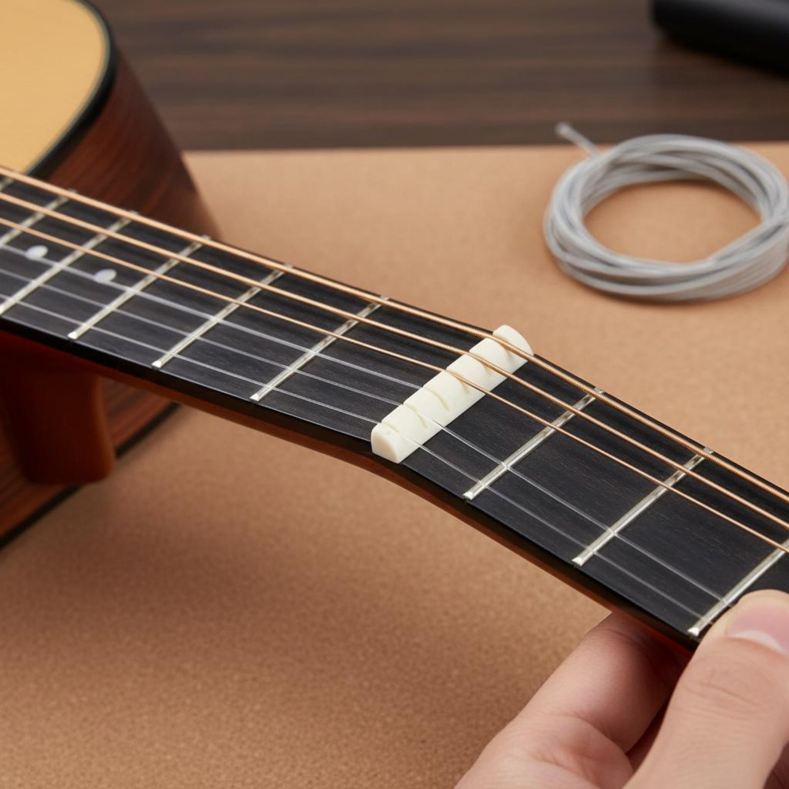 Guitar Nut and Saddle Set Easy - Musical Instrument Set review and price