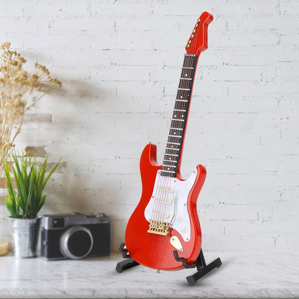 Miniature Red Electric Guitar  - Musical Instrument Of review and price