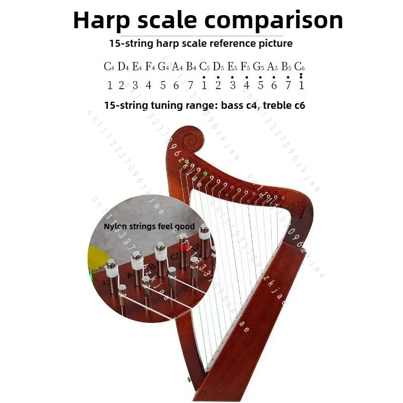 Handmade 15 Tone Harp Sound Th - Musical Instrument Of review and price