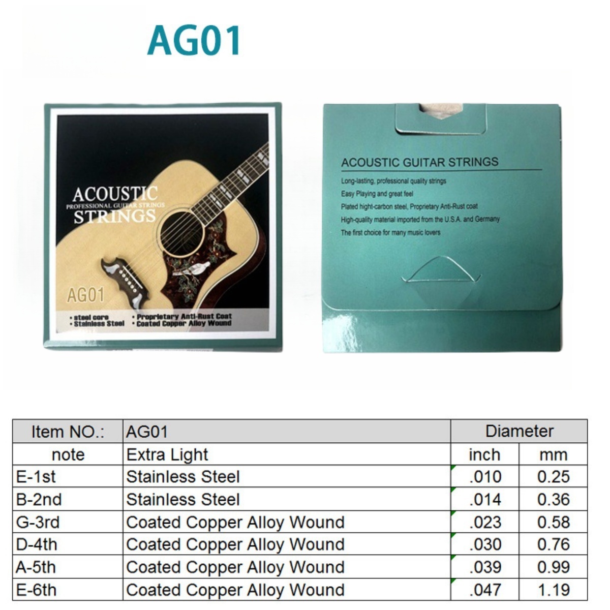 Miwayer 1 Set/6 String AG01 Ac - Musical Instrument Set review and price