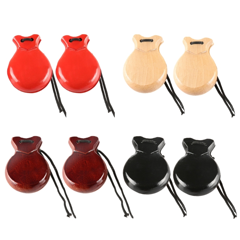 2 Pcs Wood Spanish Castanets F - Musical Instrument Clapper review and price