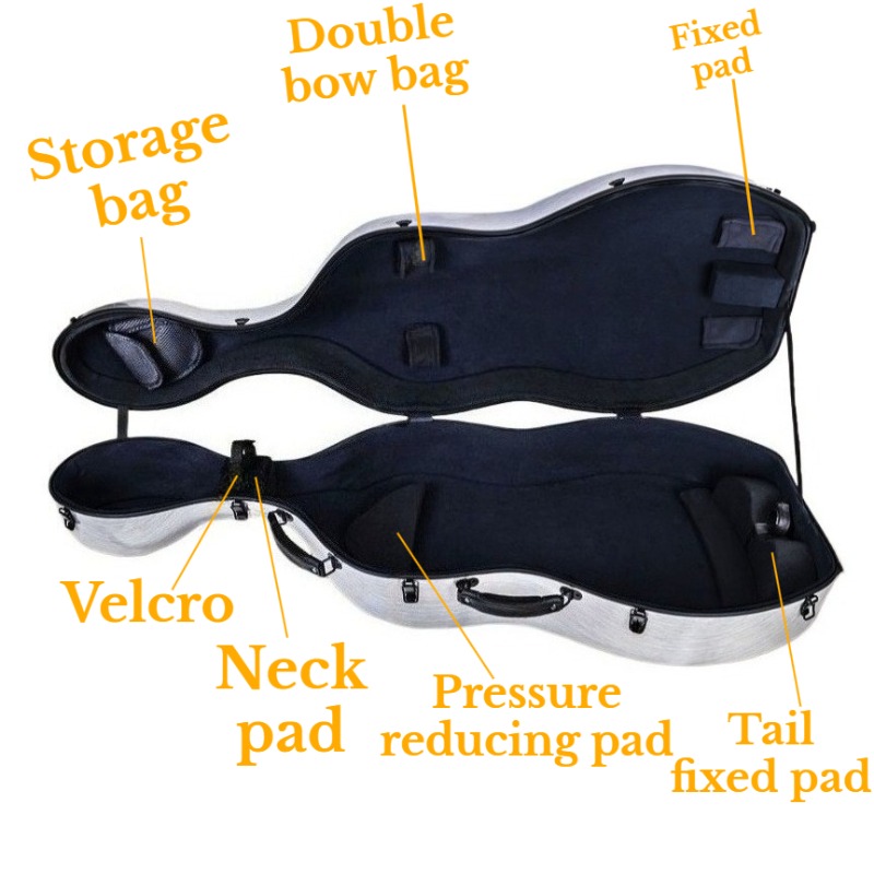 4/4 Carbon Fiber Cello Case Sc - Musical Instrument Accessories review and price