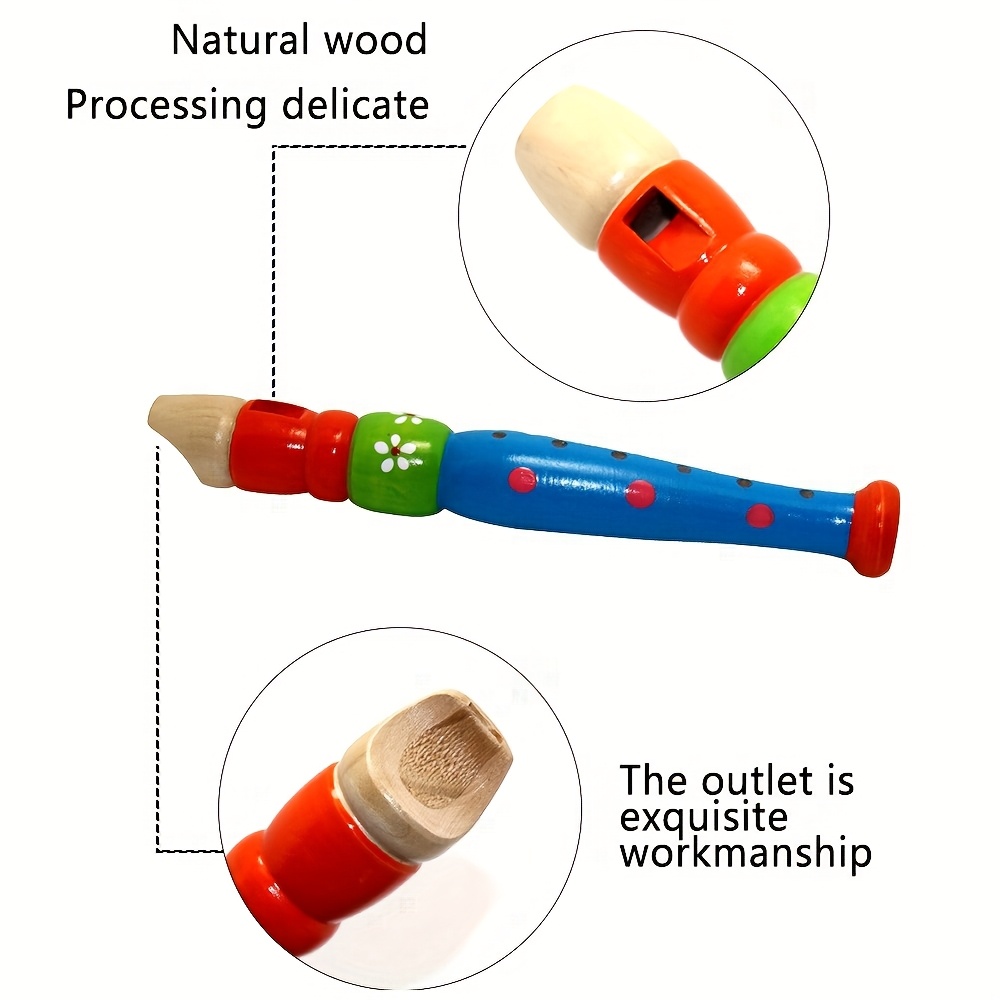 1pc Wooden Flute 6-Hole Colorf - Musical Instrument Piccolo review and price