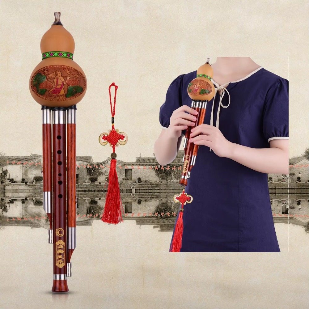 3-Tone C Key Hulusi Gourd Flut - Musical Instrument Of review and price