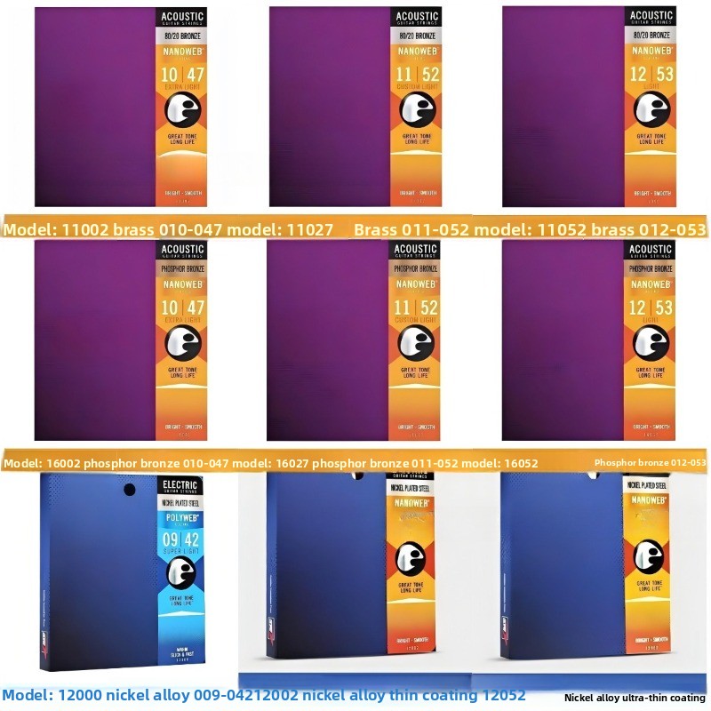 Coated Acoustic Guitar Strings - Musical Instrument Set review and price