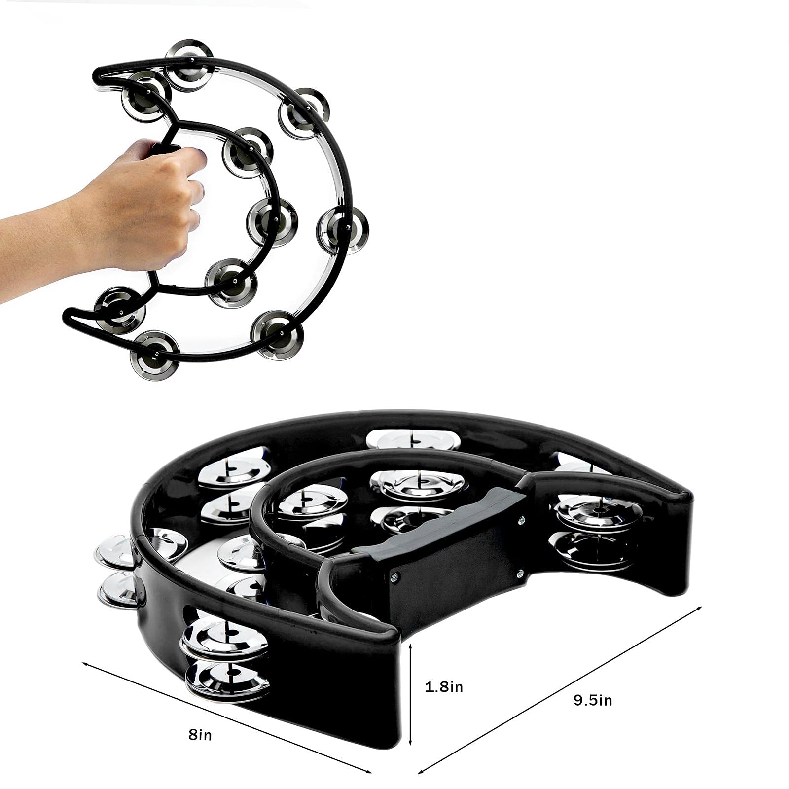 Tambourine Double Row Metal Ji - Musical Instrument Tuba review and price