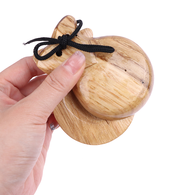 2Pcs Wooden Spanish Castanets  - Musical Instrument Clapper review and price