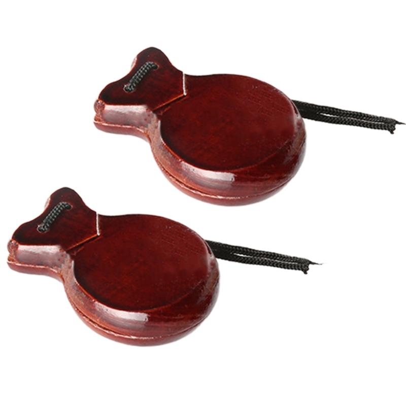 2Pcs Traditional Castanet Wood - Musical Instrument Clapper review and price