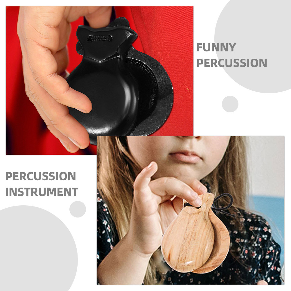 2Pcs Spanish Castanets Wooden  - Musical Instrument Clapper review and price
