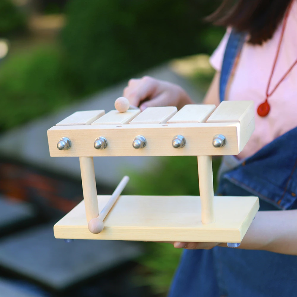 5 Tone Xylophone Orff Musical  - Musical Instrument Clapper review and price