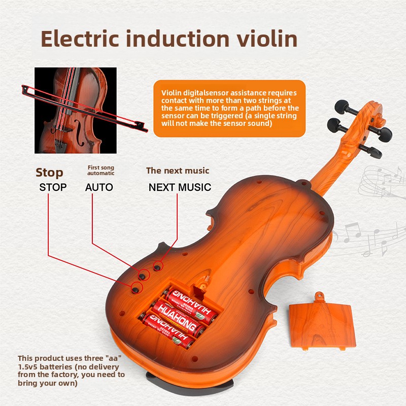Acoustic Violin Toys Adjustabl - Musical Instrument Drawing review and price