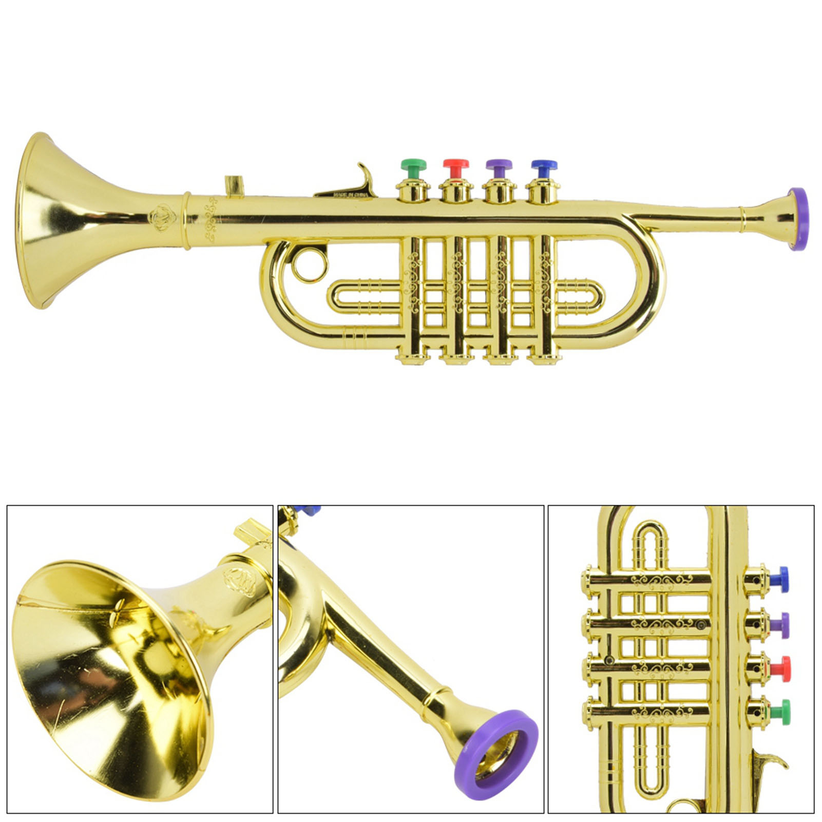Kid Trumpet Golden Coated Plas - Musical Instrument Drawing review and price