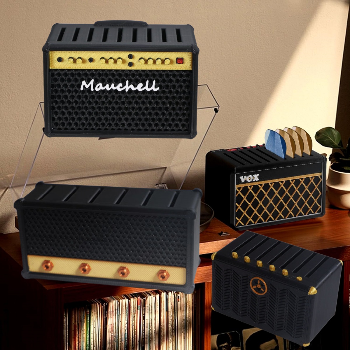 Guitar Pick Holder, 3D Printed - Cajon Musical Instrument review and price