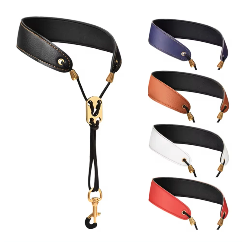 Leather Saxophone Strap Saxoph - Musical Instrument Oboe review and price